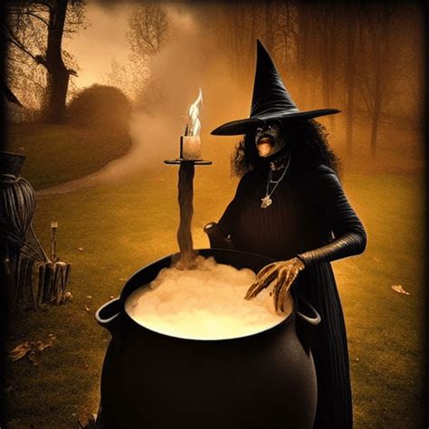 Creepy squash witch kettle